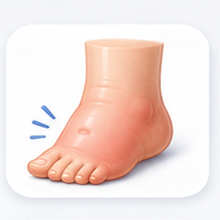 足のむくみを表すアイコン